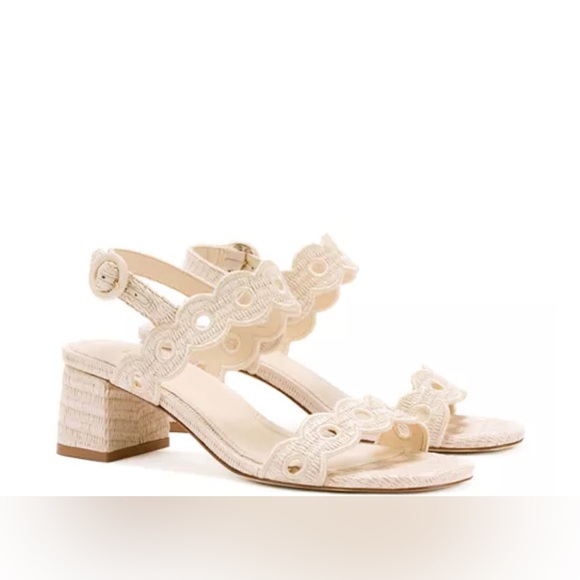 Larroudé Women's Florence Block Heel Sandals size 10 - Picture 1 of 7